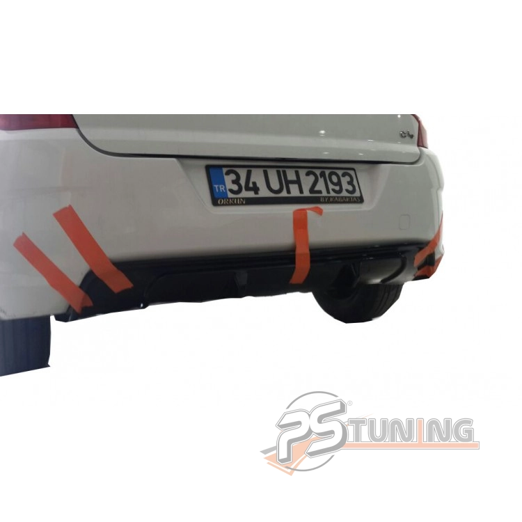 resimler/genel/Citroen C4 (2011 - 2016) Arka Tampon Eki - Difüzör (Plastik)