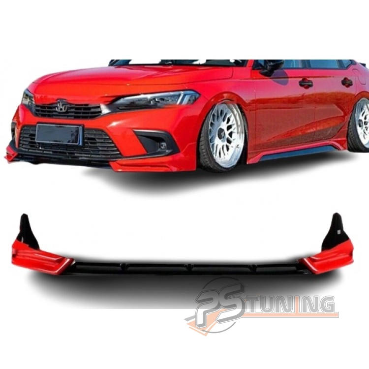 resimler/genel/Honda Civic Fe (2021-2023) Yofer Style Ön Lip 3 Parça (Plastik)