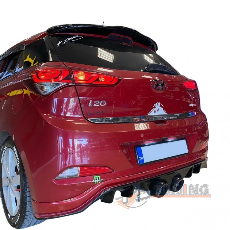 resimler/genel/Hyundai İ20 (2014-2018) R400 Arka Tampon Eki - Difüzör (Plastik)