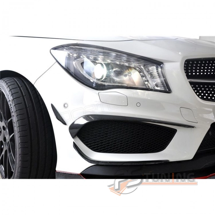 resimler/genel/Mercedes CLA Serisi AMG W117 (2012-2015) Ön Tampon Kaşları (6 Parça)