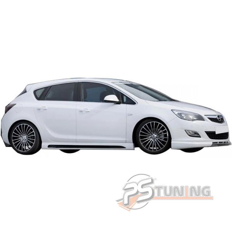 resimler/genel/Opel Astra J HB - Sedan Uyumlu 2013 - 2015 Yan Marşpiyel Seti (Plastik)