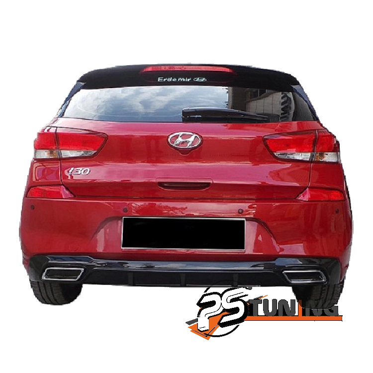 Hyundai i30 (2017-2018) Arka Tampon - Difüzör (Plastik)